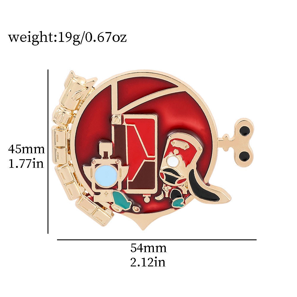 Honkai star rail Pam Ghim Cài Áo Kim Loại Hình Tháp Màu Đen Vỡ Bầu Trời Đầy Sao Trò Chơi merchandise Làm Quà Sinh Nhật Cho Bạn Gái