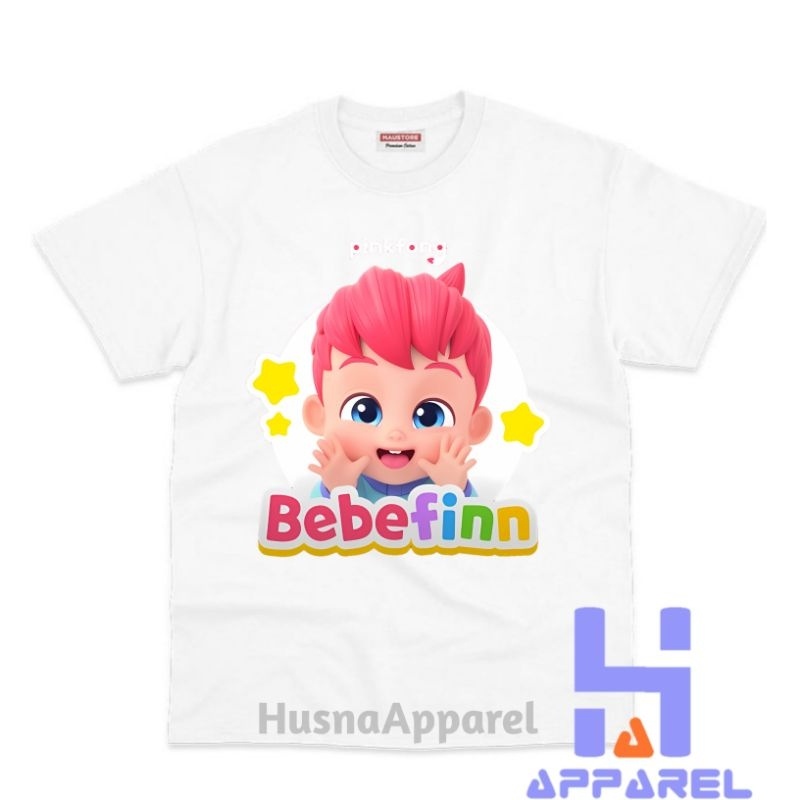 Áo thun cho bé trai và bé gái in hình Pinkfong BEBEFINN dễ thương kute, chất liệu cotton mềm mịn thoáng mát NTSHIRT