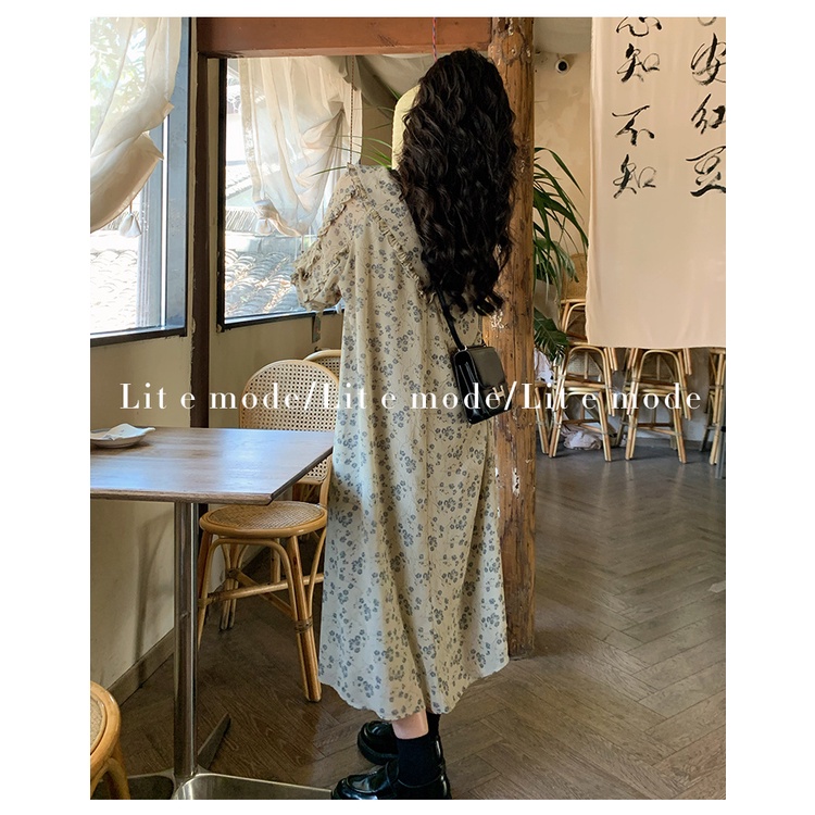 Đầm Hoa Dài Tay Thời Trang Sang Trọng Dành Cho Nữ 2023