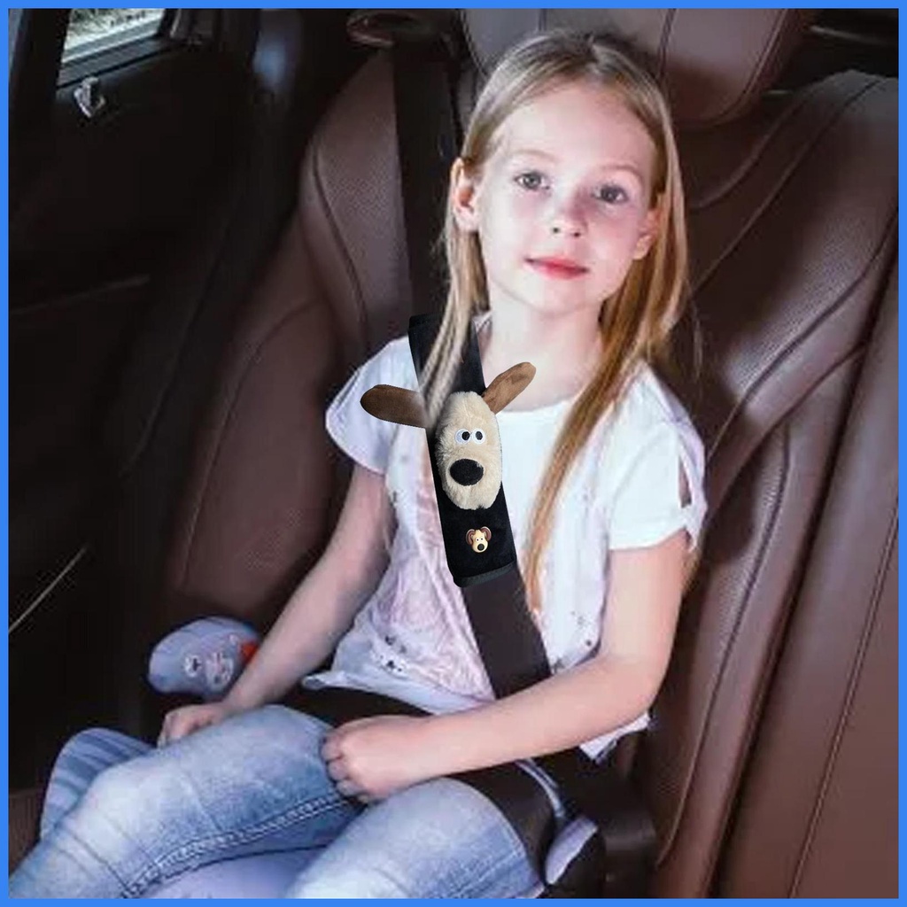 Dễ Thương Đệm Bọc Dây Đai An Toàn Màu Nâu Thời Trang Thoải Mái Cho Ghế Ngồi Xe Hơi