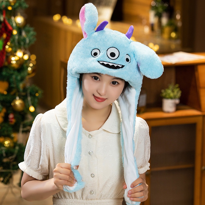 Ere1 Nón Nhồi Bông Hình Ông Già Noel Tai Quái Vật Có Thể Di Chuyển Làm Quà Tặng Giáng Sinh Cho Trẻ Em