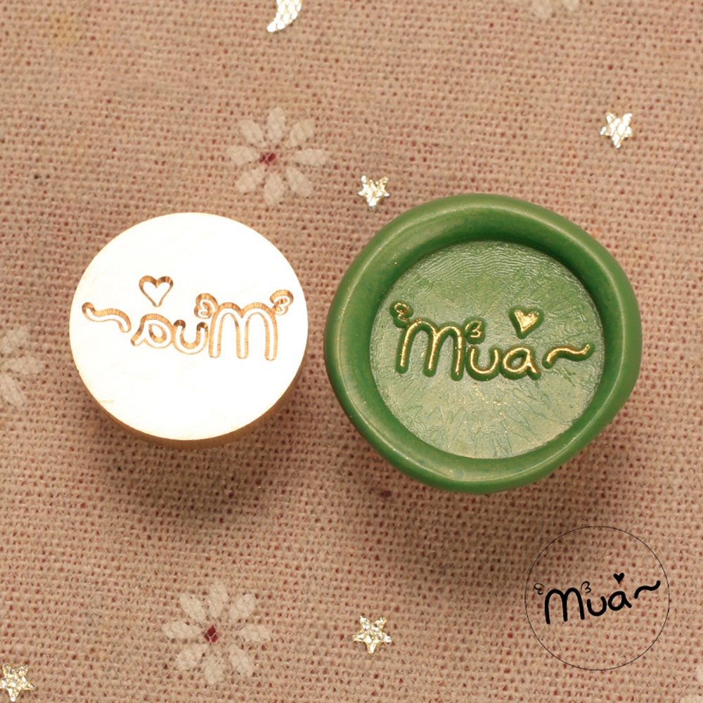 22mm Mini Brass Vintage Wax Stamp Creative Wax Stamp Head Dễ thương Stamp Firepaint Stamp DIY Thủ công mỹ nghệ Thư trang trí tem