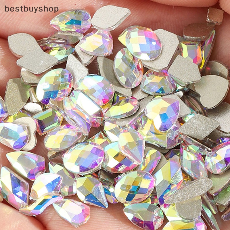 Set 100 Hạt Pha Lê Lấp Lánh Trang Trí Móng Tay Nghệ Thuật Mới