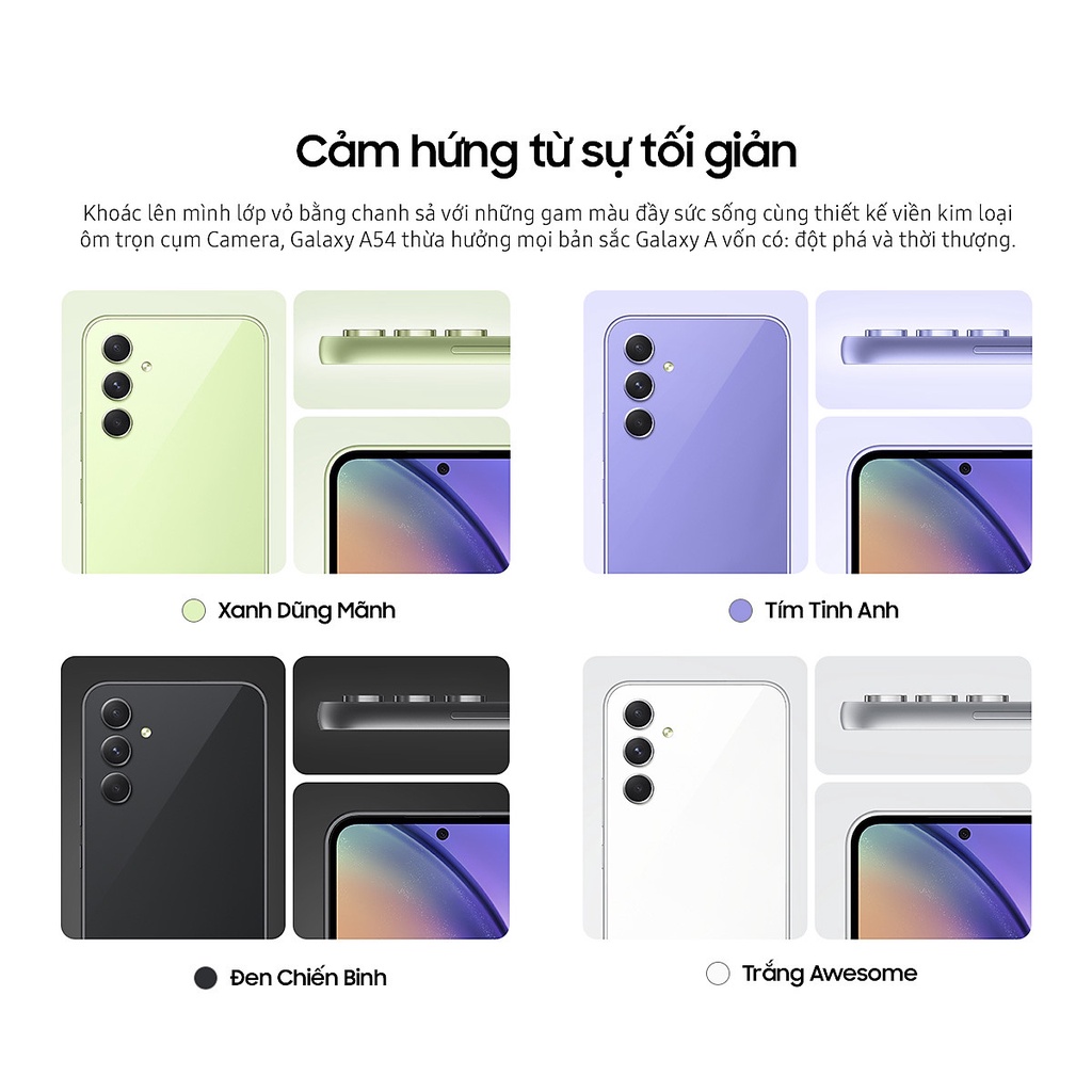Điện thoại Samsung Galaxy A54 5G  - Hàng chính hãng