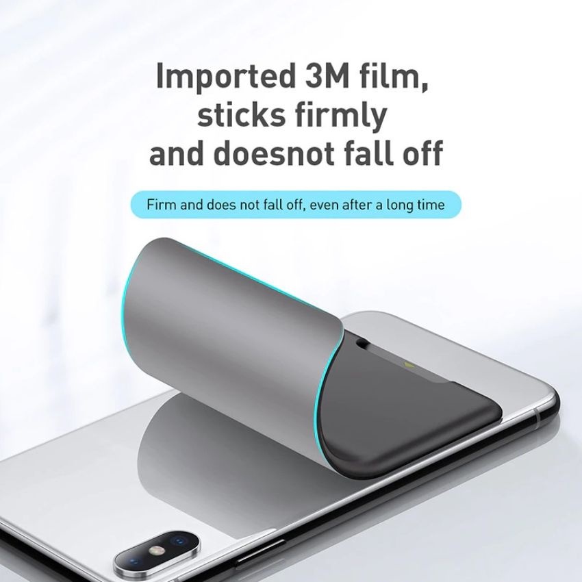 Case đựng thẻ siêu mỏng dùng gắn lưng điện thoại Baseus Back Stick Silicone Card Bag ACKD-B0G - Cao Minh Shop