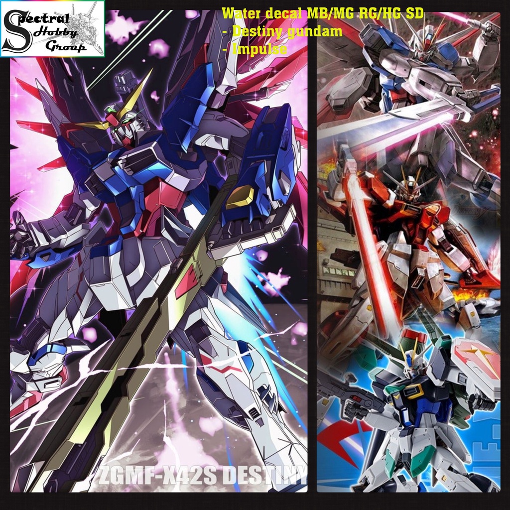 Decal nước dán mô hình Force Impulse Sword Blast Canon Custom MG HG RG MB các loại - Water sticker