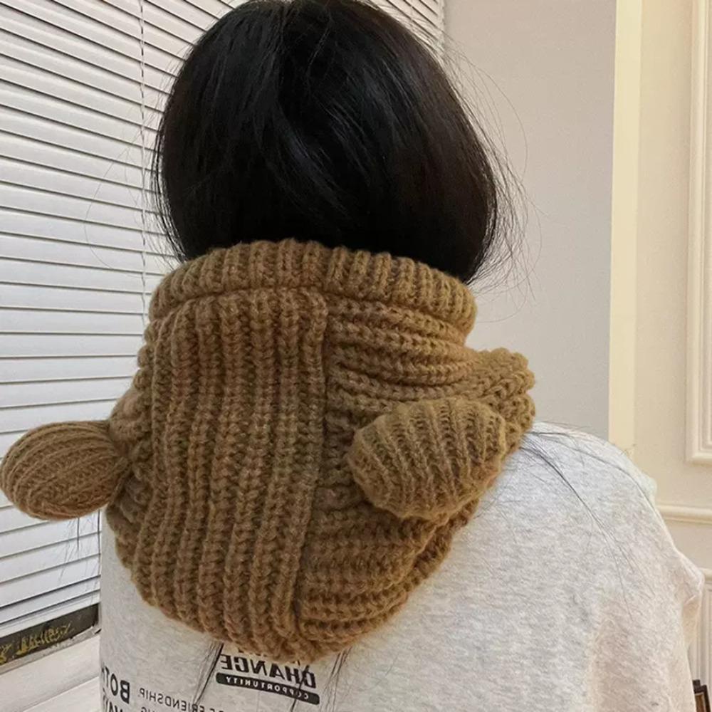 Muvako Mũ beanie Dệt Kim Giữ Ấm Tai Gấu Trượt Tuyết Mùa Đông