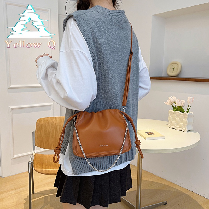 Yellow túi xách nữ túi đeo chéo 2023NEW THỂ THAO Fashion Cute Phong Cách Hàn Quốc L91TI56