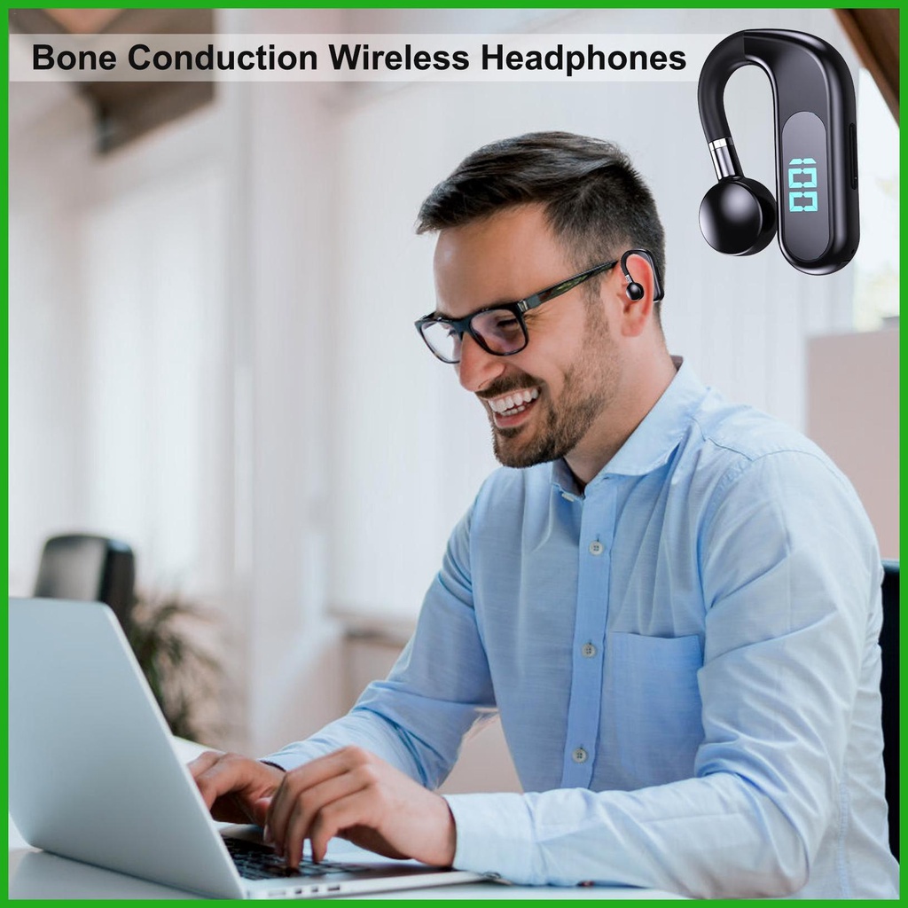 Tai Nghe Truyền Tín Hiệu Xương Tai Không Dây 300mah Sử Dụng Pin 48 Giờ Khi Đi Du Lịch