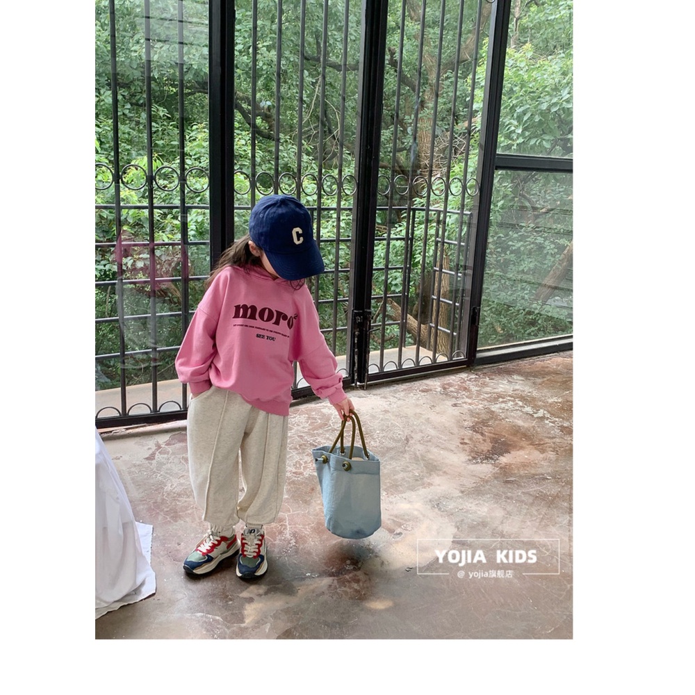 Quần Dài Thể Thao Dáng Rộng Thời Trang Xuân Thu Mới Cho Bé Gái