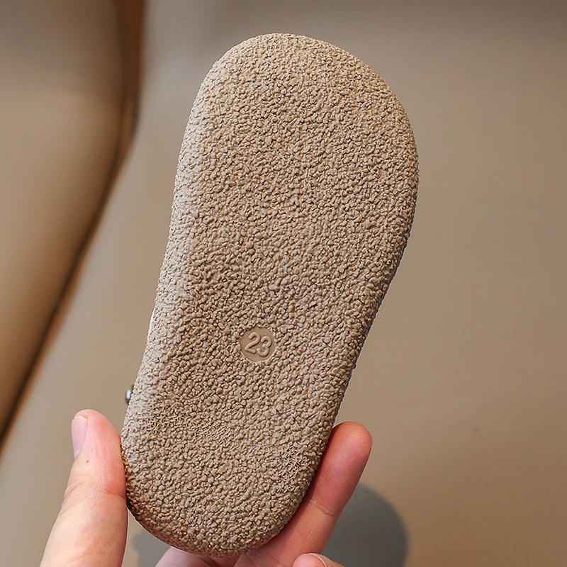 Giày Bốt martin Bằng Da Có Khóa Kéo Chống Mòn Thoải Mái Thời Trang Thu Đông Cho Bé Gái 2-6 Tuổi