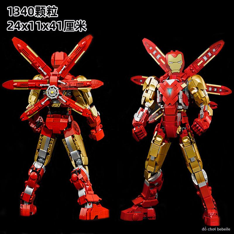 ☺️Tương thích với Lego Iron Man Wood Anti-Hulk Mecha Robot Bé Trai Đồ Chơi  Tuổi Hàng mới