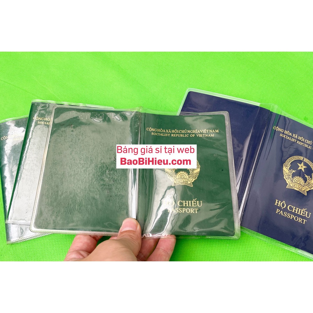 Combo 20 bao passport (hộ chiếu) nhựa dẻo trong PVC bamarau B132