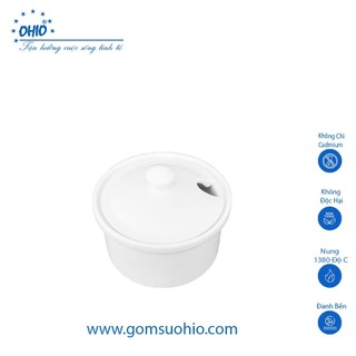 Lọ đường sứ trắng ohio