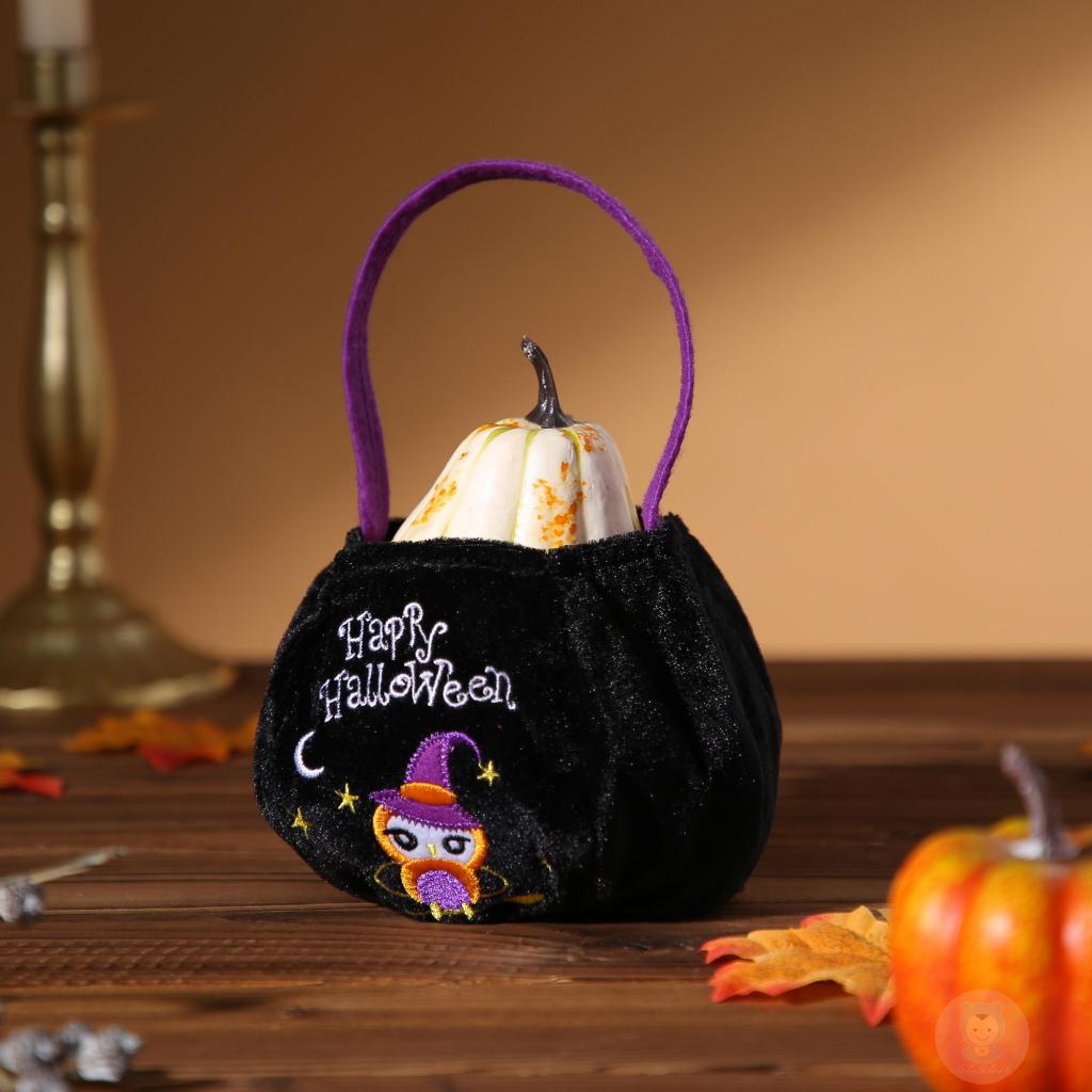 Laa6-túi Xách Tay Họa Tiết Bí Ngô / Ma Hoạt Hình halloween Cho Trẻ Em