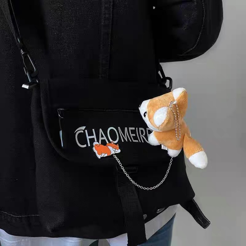 Ere1 Huy Hiệu Cài Áo Hình Búp Bê Hoạt Hình Chó husky Nhồi Bông Đáng Yêu