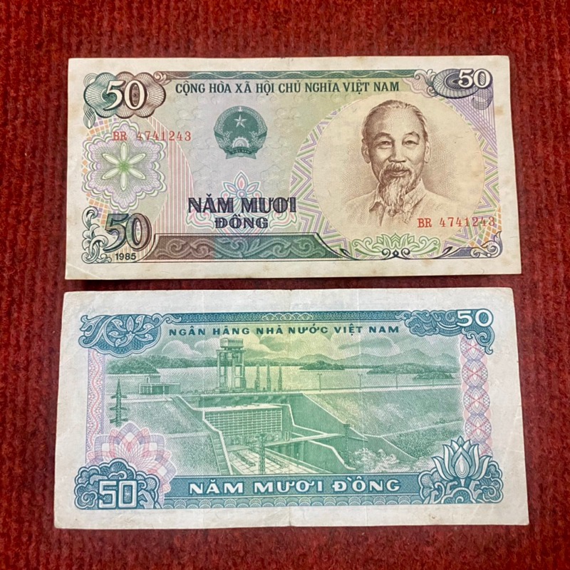 Tờ xưa kỉ niệm 50đ 1985 kỉ niệm