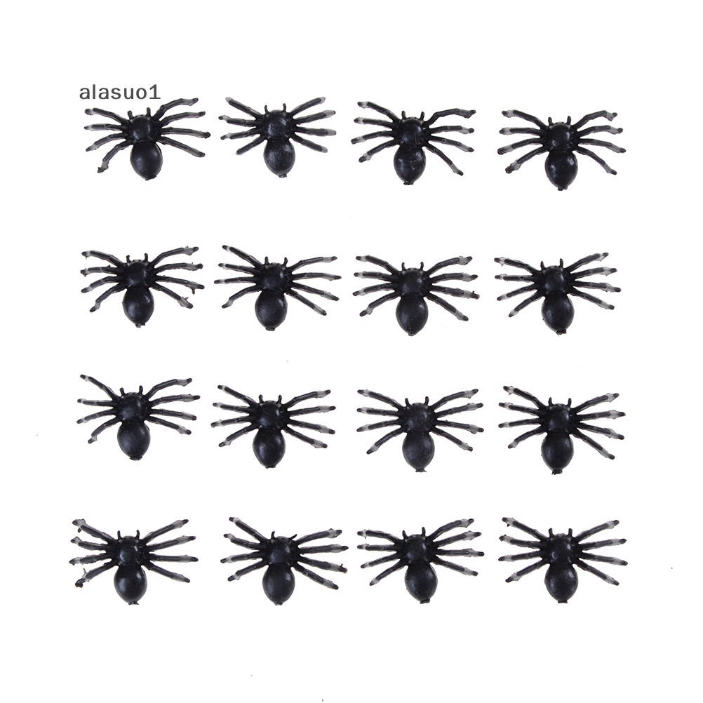 Set 50 Đồ Chơi Hình Nhện Giả Bằng Nhựa Màu Đen Vui Nhộn Dùng Hóa Trang halloween