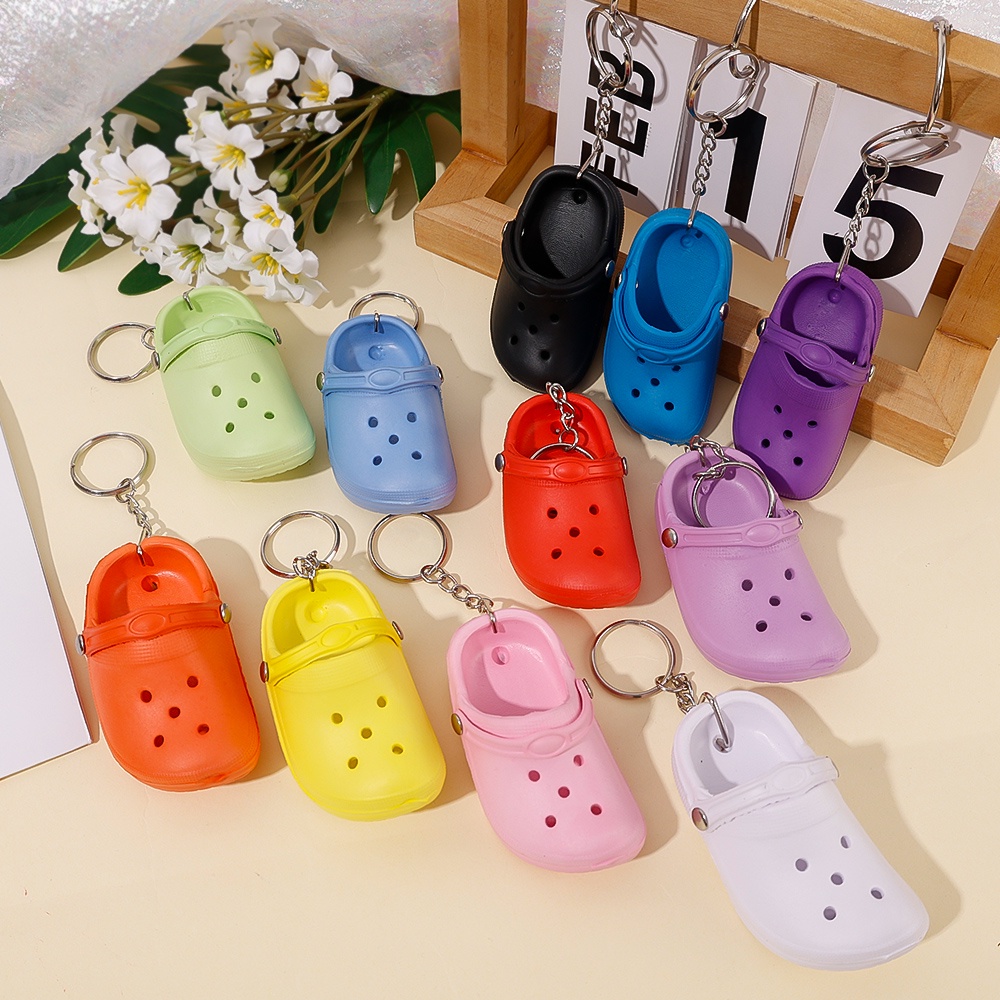 Dễ Thương Móc Khóa Hình Giày Dép Crocs 3d Bằng eva Độc Đáo