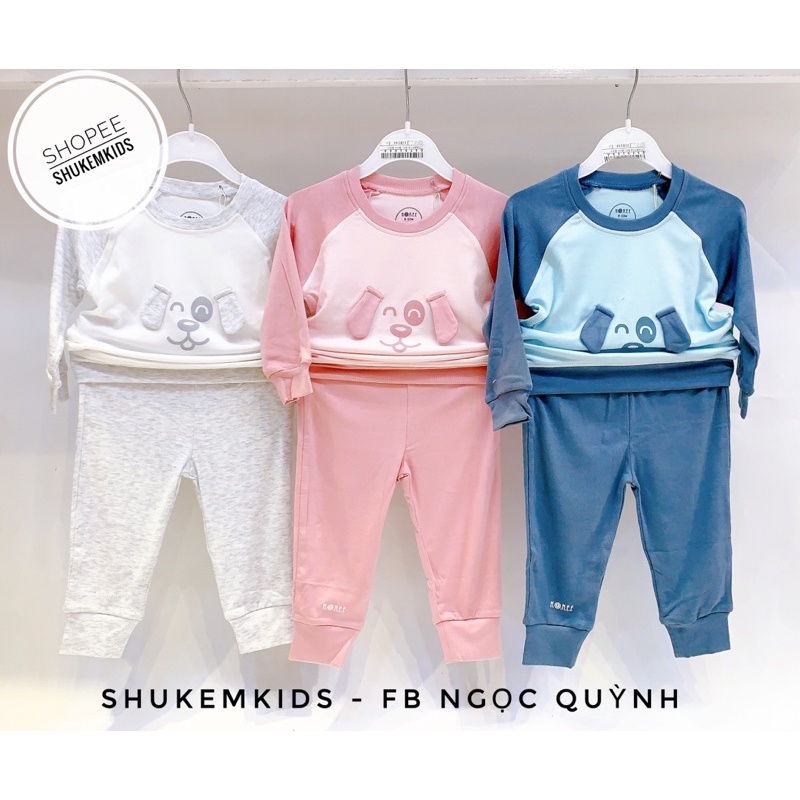 Hrnee - Áo quần nỉ lông  hrnee siêu mềm thu đông cho bé