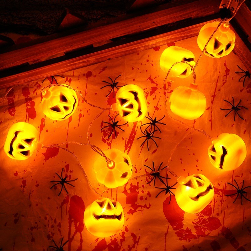 Dây Đèn 1.5 / 3m Hình Quả Bí Ngô Trang Trí halloween