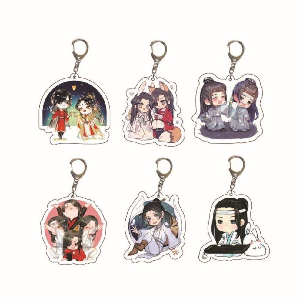 Mmluck xie lian hua cheng Móc Khóa Bằng acrylic In Hoạt Hình mo dao zu shi tian ci fu