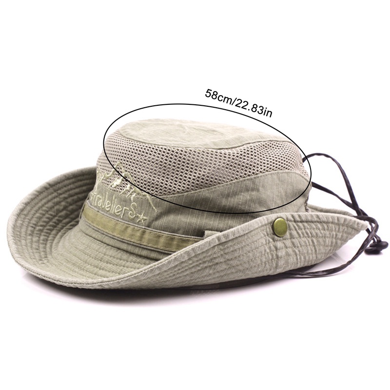 Mũ bucket panama Phong Cách retro Thoáng Khí Cho Nam