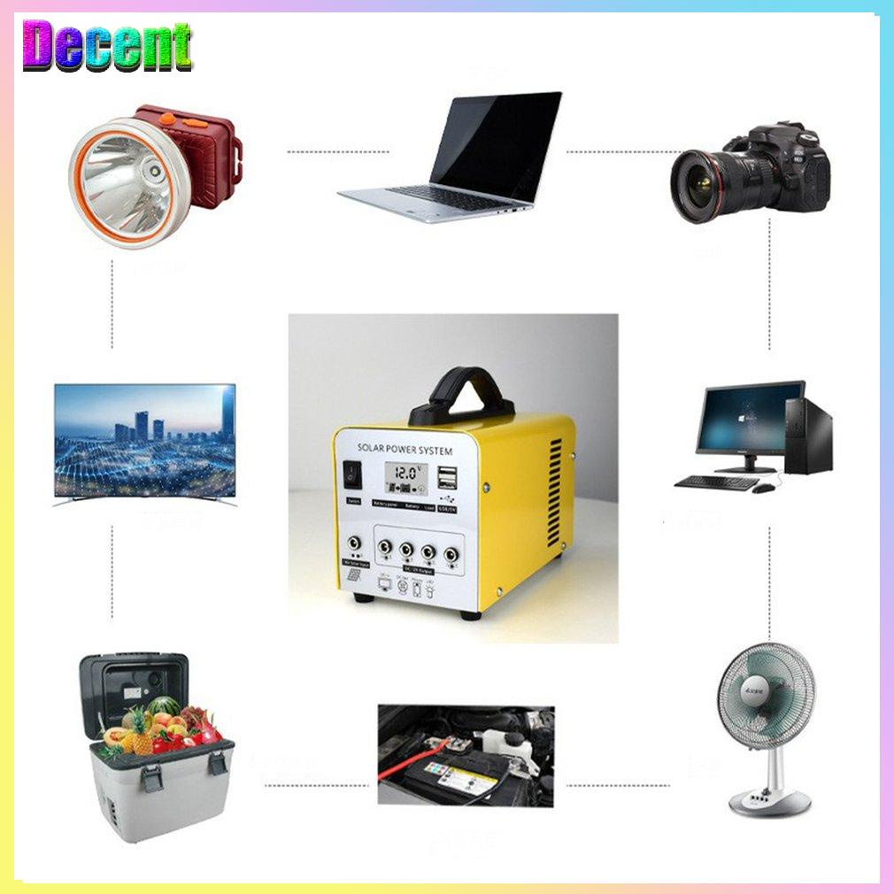 Solar Power System Hardened Shell Ideal Sine Wave For Picnic Camping{v\318]