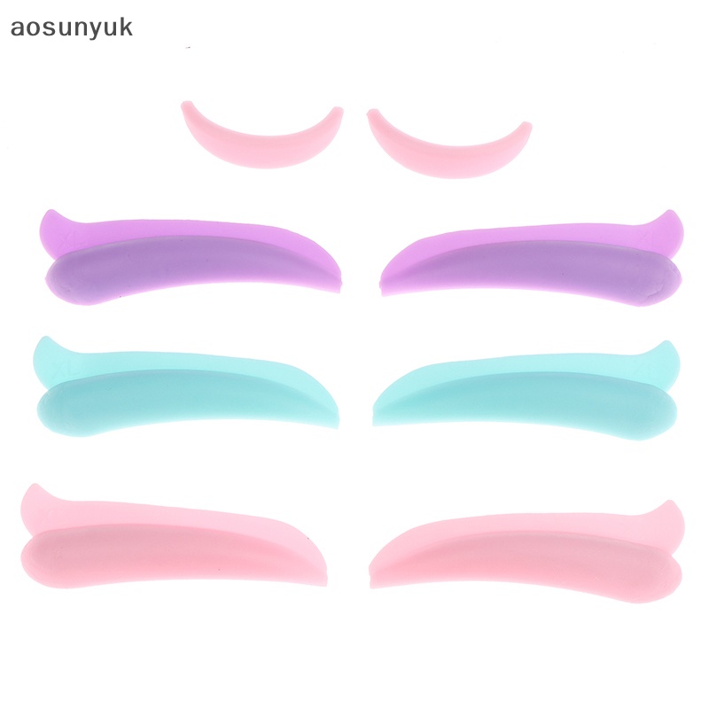 Aosunyuk Set 4 / 5 Cặp Đệm silicone Nhiều Màu Sắc Hỗ Trợ Nối Mi Có Thể Tái Sử Dụng