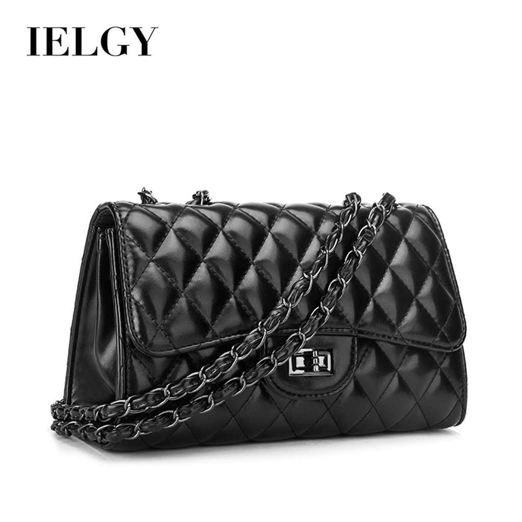 Ielgy Túi Xách Đeo Vai Phối Dây Xích Đính Đá Thời Trang Dành Cho Nữ