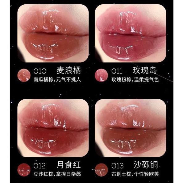 Son Bóng Dưỡng Ẩm Ống Màu Hồng Họa Tiết Hành Tinh Tinh Tế HYNTOOR Hyntoor Thỏ Đen Hành Tinh Bí Mật