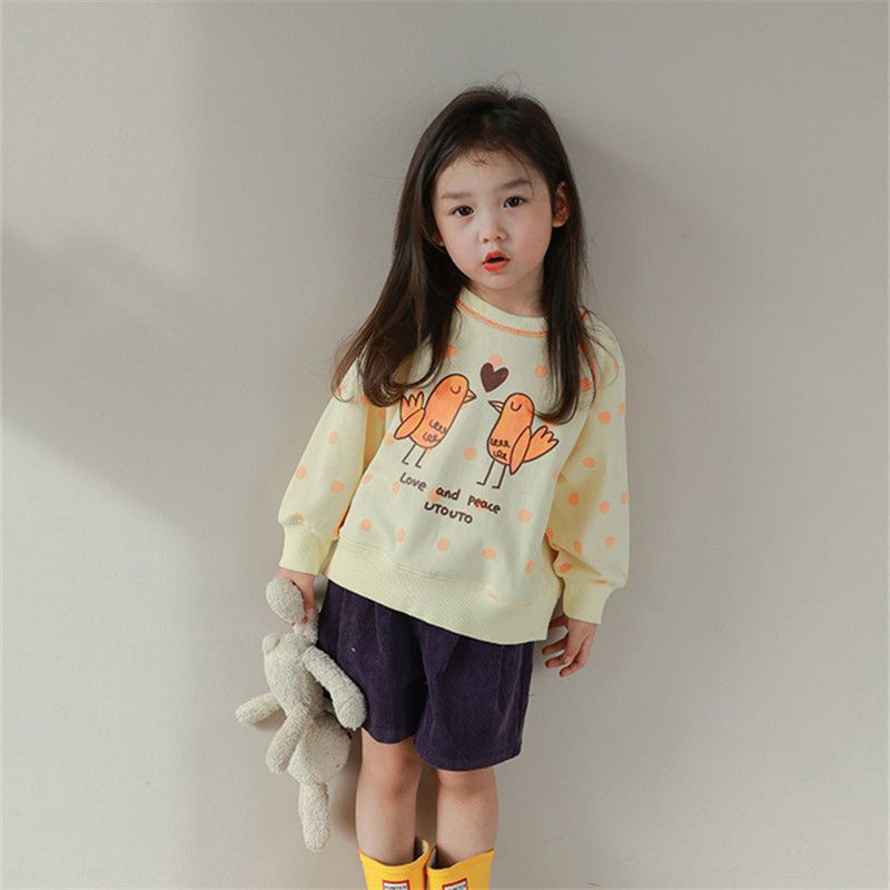 Áo sweater Dáng Rộng In Họa Tiết Thời Trang Mới 2023 Cho Bé Gái