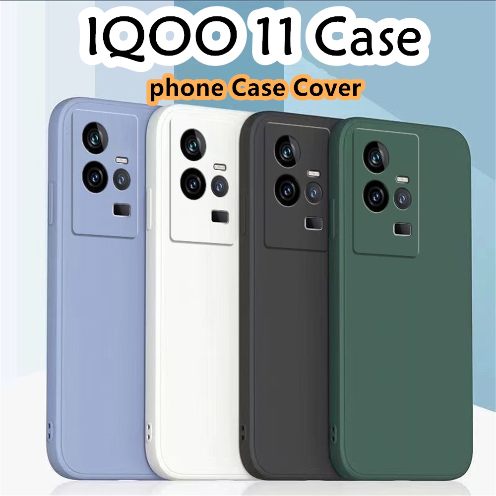 Ốp Điện Thoại silicone Màu Trơn Đơn Giản Cho iqoo 11
