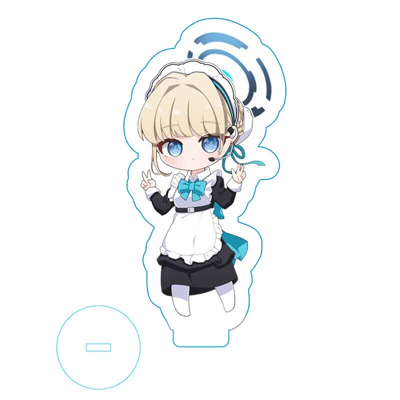 Mô hình Standee Anime Blue Archive trò chơi điện tử nhập vai chibi cute Phụ kiện trang trí để bàn góc học tập