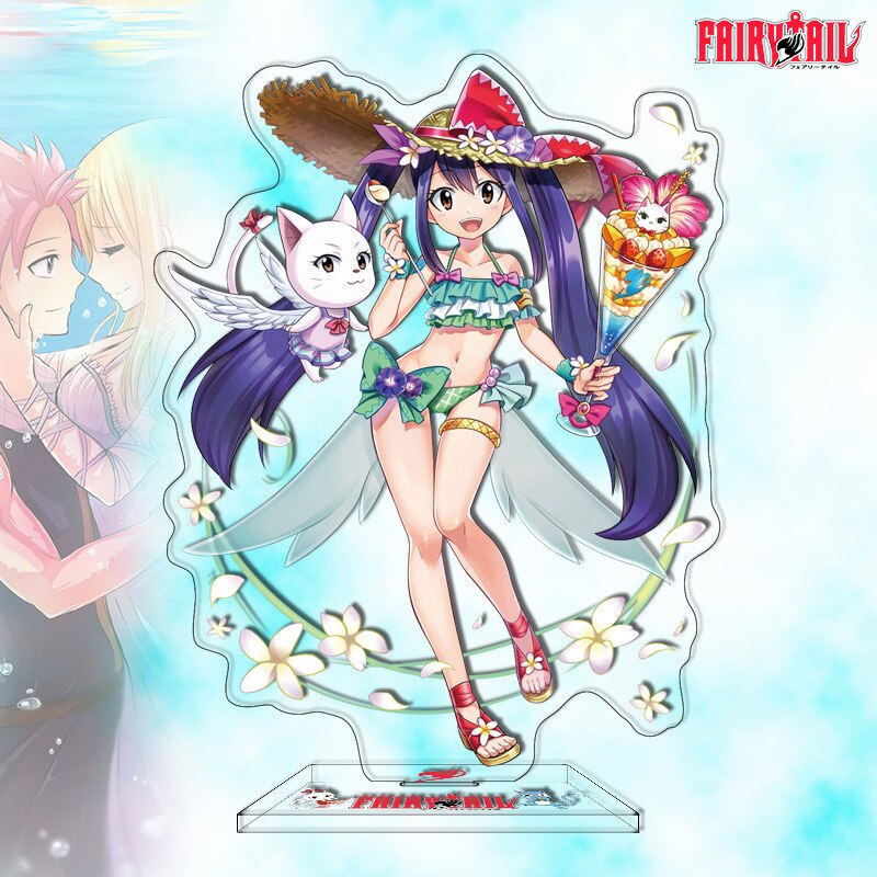 Mô hình Standee Classic Anime Fairy Tail Character Natsu Lucy Heartfilia Gray Wendy để bàn tượng nhựa acrylic trong suốt