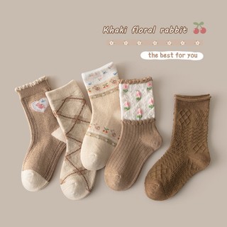 Tất in hình thỏ hoạt hình dễ thương dành cho bé gái