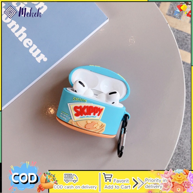 Vỏ Silicon Hình mekek 3d Bảo Vệ Hộp Tai Nghe Không Dây Kết Nối bluetooth apple airpods pro 3 airpods 1 2