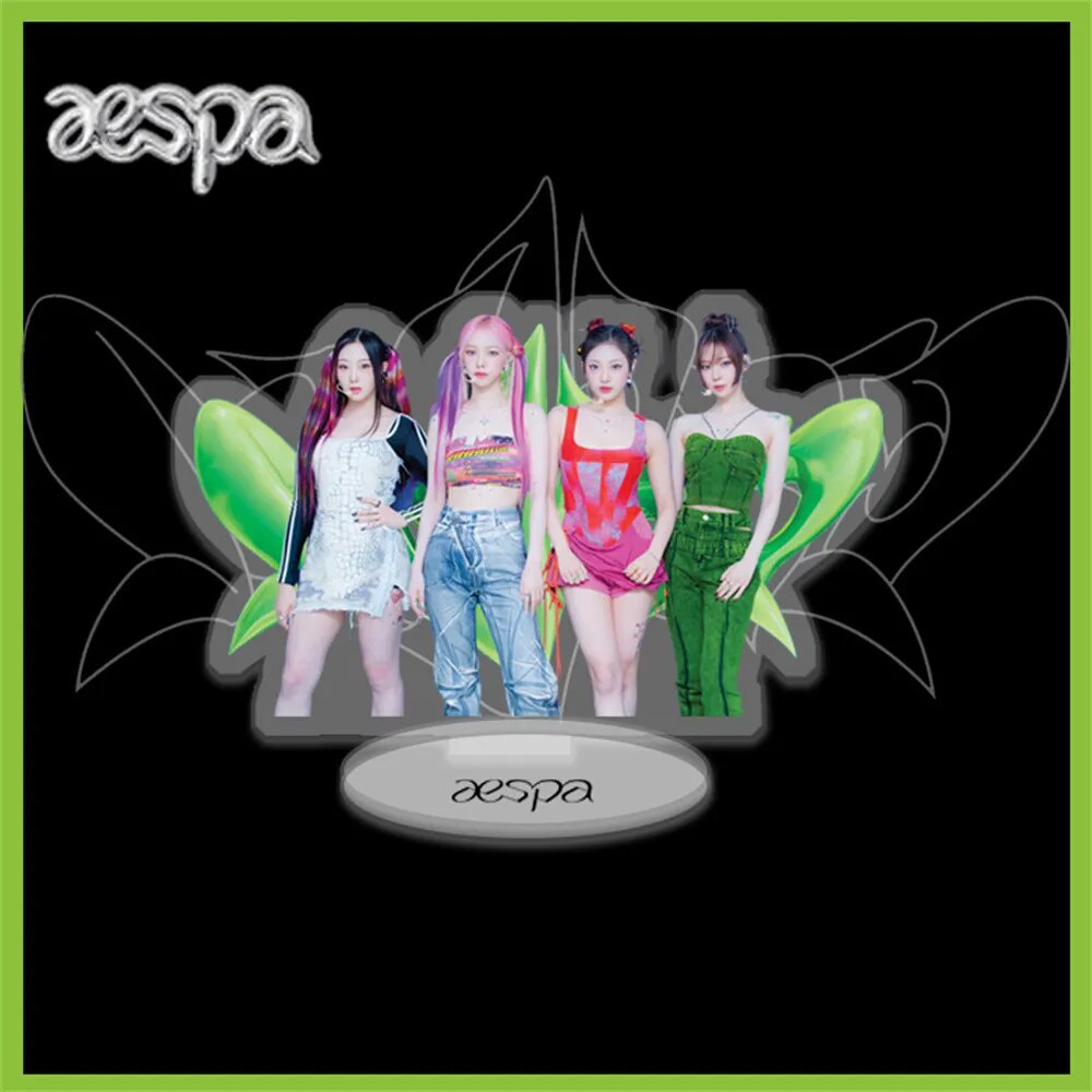 Mô hình Standee KPOP aespa Spicy Album Full-Body HD Acrylic Karina Winter Phụ kiện trang trí để bàn góc học tập