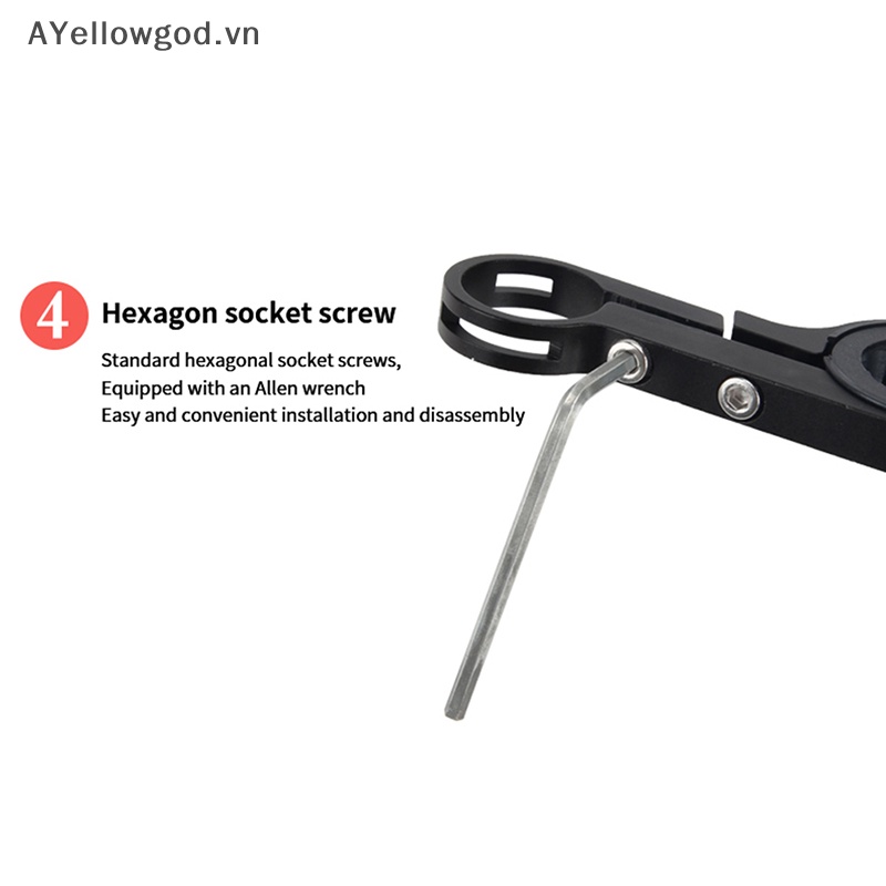 Ayellowgod Giá Đỡ Đèn Pha / Máy Tính Bằng Hợp Kim Sợi carbon Gắn Tay Lái Xe Đạp vn