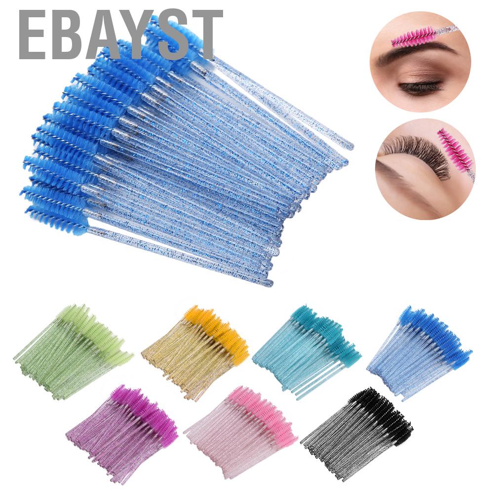 Ebayst Non‑toxic Disposable Eyebrow Brush  Eyelash for Practice Makeup