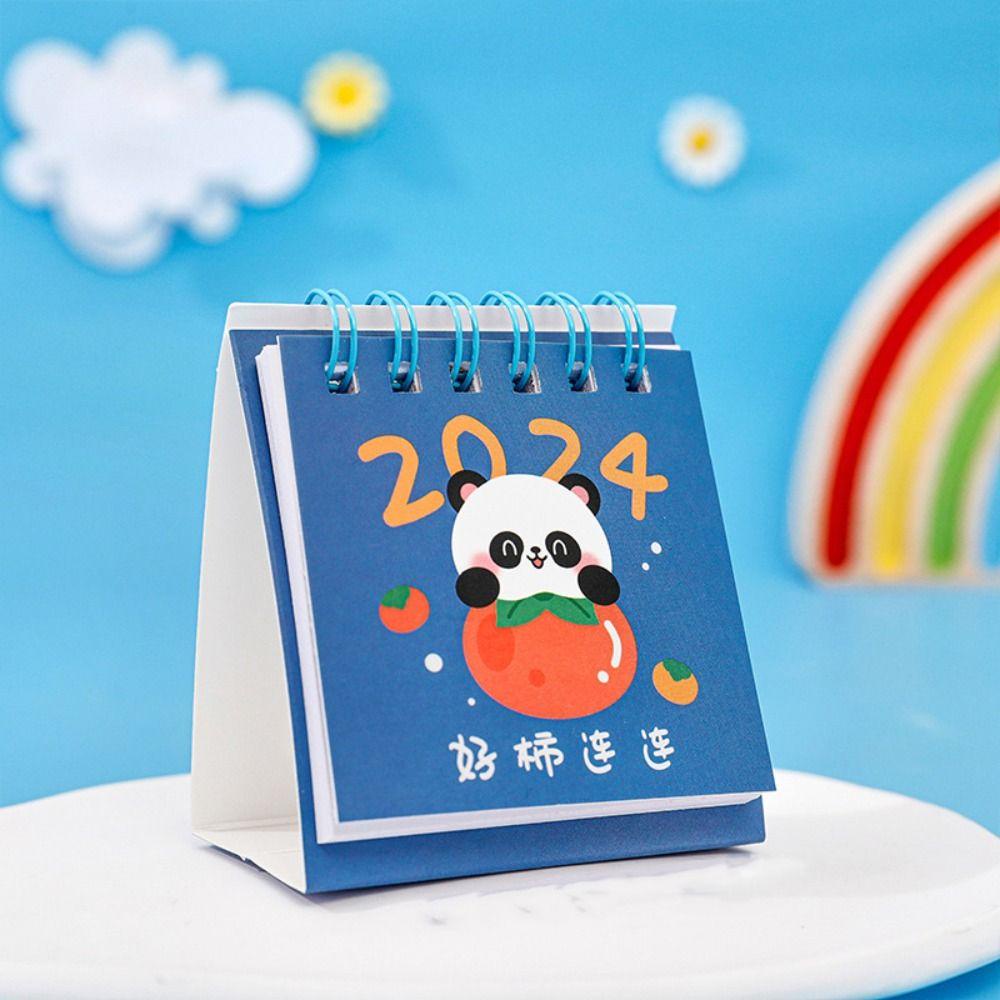 Lịch Để Bàn 2024 mini Họa Tiết Trái Cây Hoạt Hình Dễ Thương