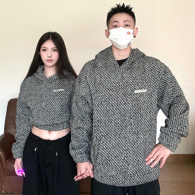 Áo Khoác Hoodie Ngắn Tay Dài Phong Cách Cặp Đôi Phong Cách Đảo Hải Năm 2023 Mới