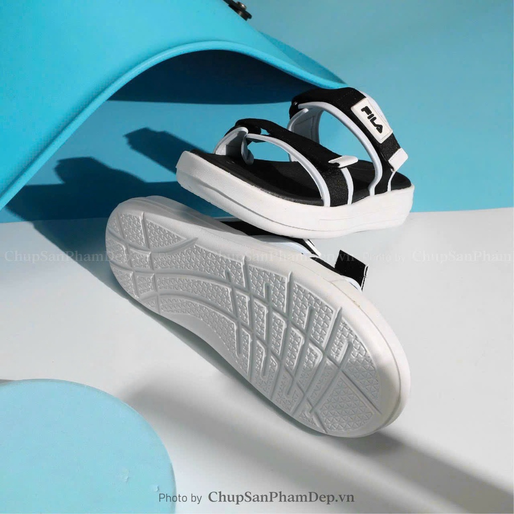 Dép 2 quai Fila đen trắng chống nước