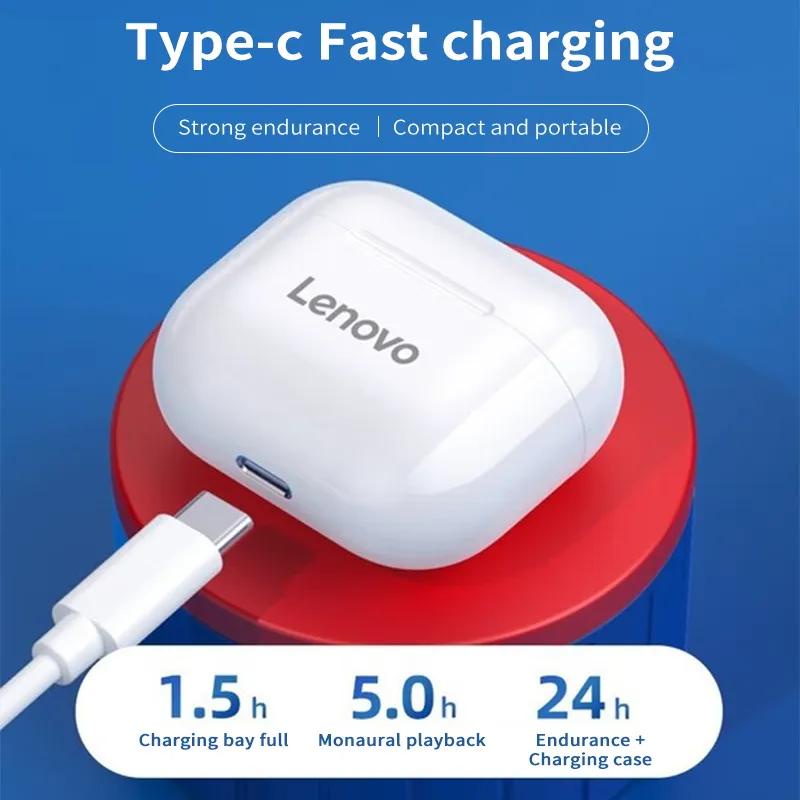 Lenovo Tai nghe không dây Chống Thấm Nước Có Micro Tiện Dụng