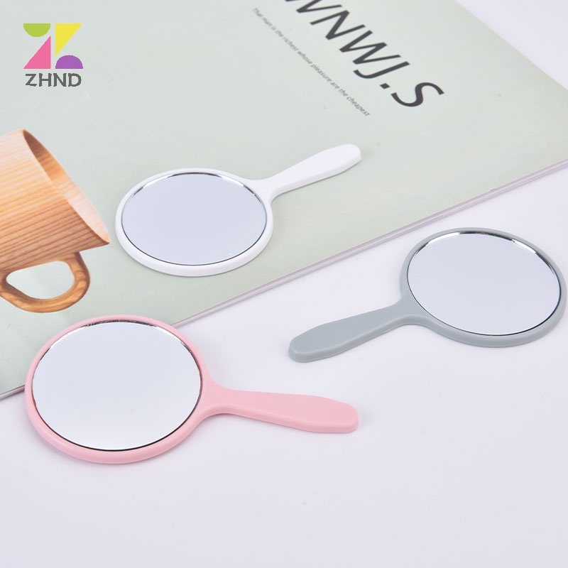 Gương Trang Điểm Cầm Tay zhuzhengde Hình Tròn Có Tay Cầm