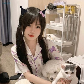 Bộ 2 kẹp tóc hình tai thỏ kuromi dễ thương