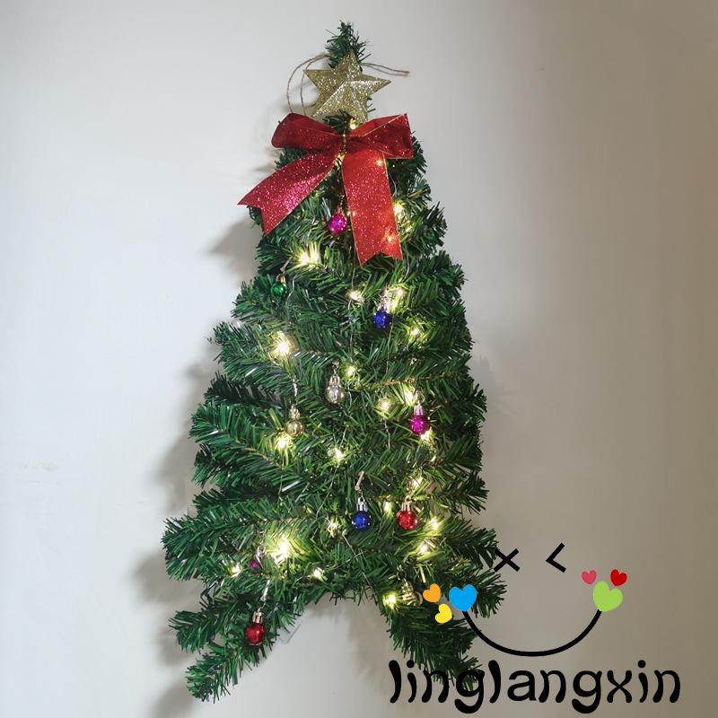 X Cây Thông Giáng Sinh Treo Tường Trang Trí Dễ Dàng Cài Đặt Nhân Tạo