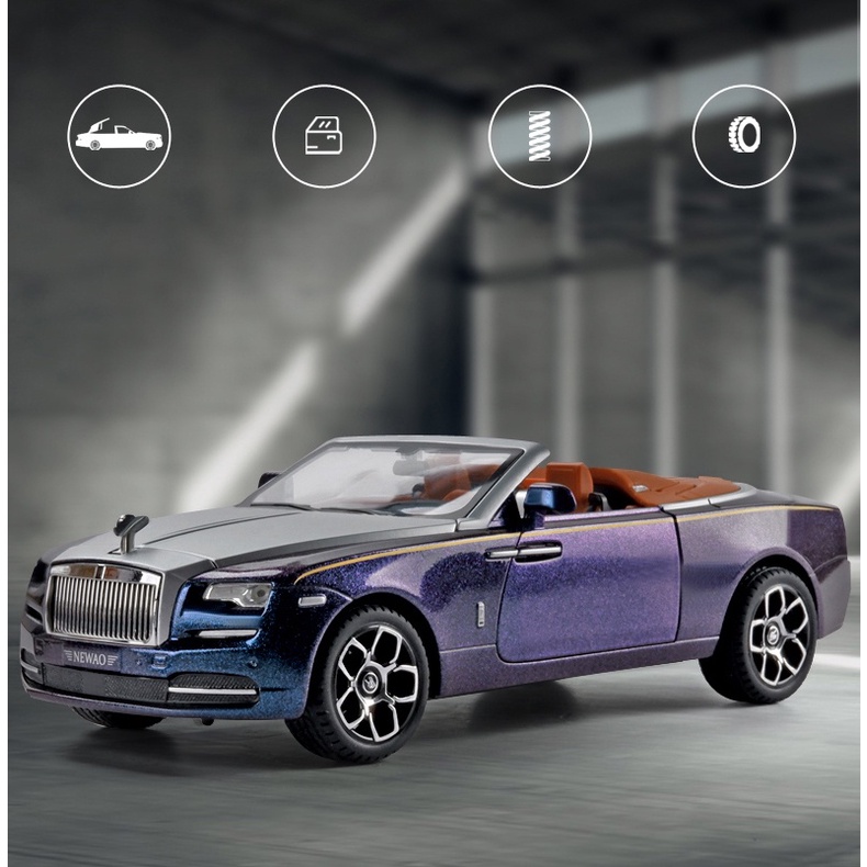 1:24 rolls royce dawn spofec xe hợp kim diecas & xe đồ chơi mô hình ô tô tặng ô tô