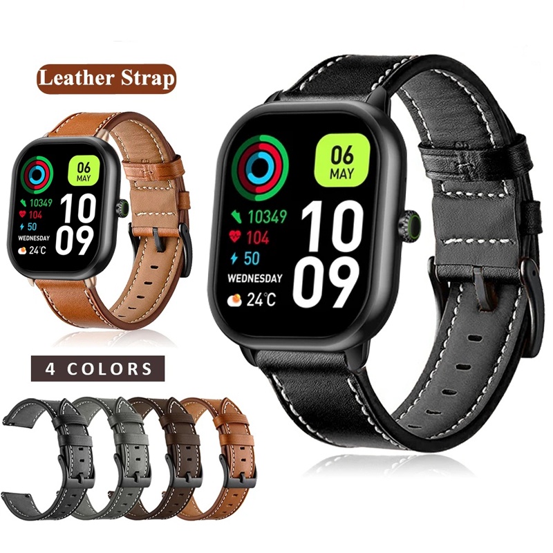 Dây Đeo Bằng Da 22mm Cho Đồng Hồ Thông Minh zeblaze gts 3 pro zeblaze gtr3 pro