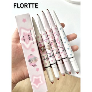 Flortte Bút Kẻ Viền Môi Hai Đầu Chống Thấm Nước Lâu Trôi